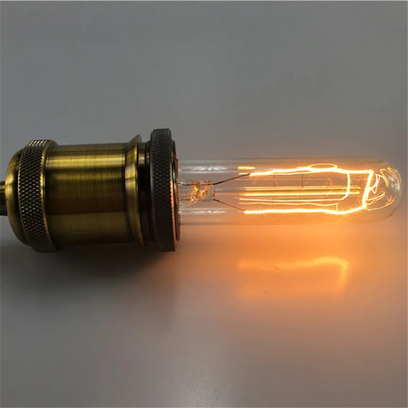 

10PCS 40W Classical Vintage Retro E27 Filament T10 Edison Bulb Light Warm White AC110V/220V Antique Incandescent Edison light