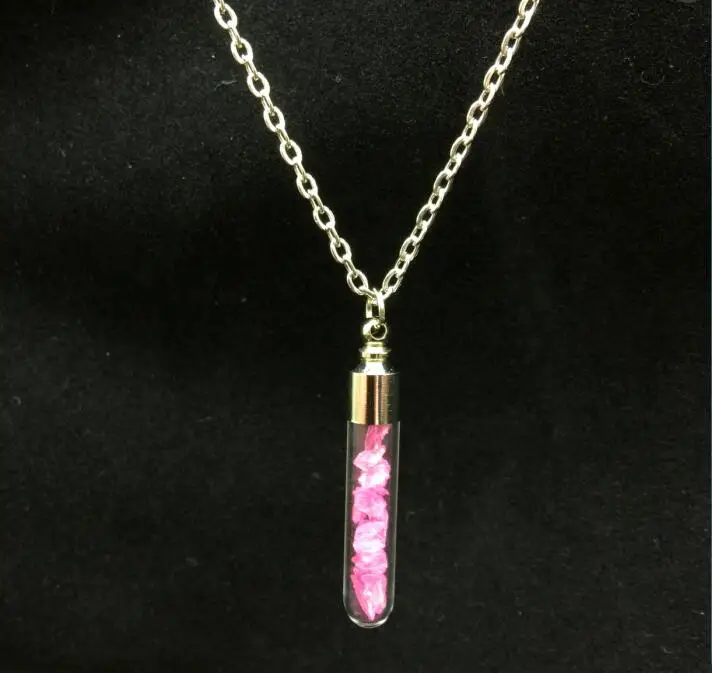 1 комплект 70 см стразы из натурального кристалла Посеребренная стеклянная флакон