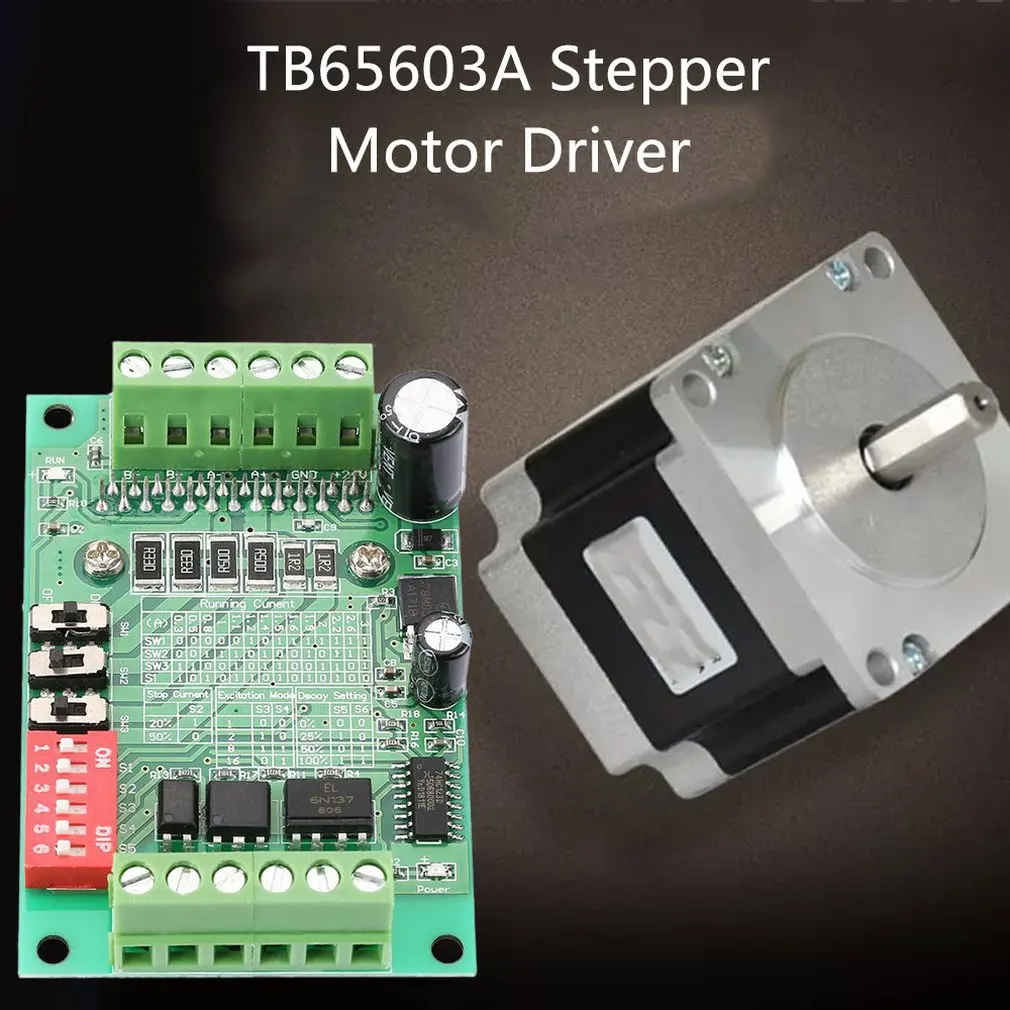 Tb6560 3A шаговый двигатель драйвер платы одноосевой контроллер 10-Скорость ток |