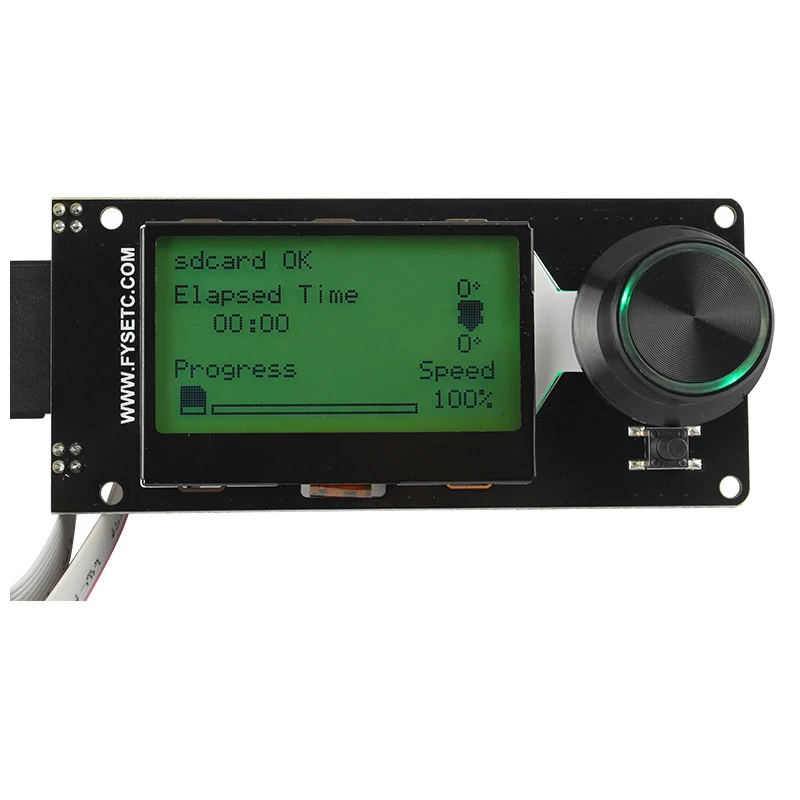 MKS MINI12864 ЖК-экран мини 12864 смарт-дисплей белый на черном RGB поддержка Marlin с sd-картой