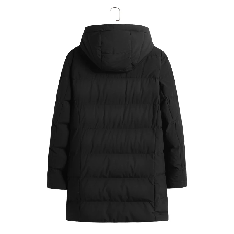 8XL 7XL 6XL Плюс Размер зимняя мужская хлопковая стеганая одежда сохраняющая тепло Свободное пальто удобрение Увеличение Мода хлопок съемный колпачок