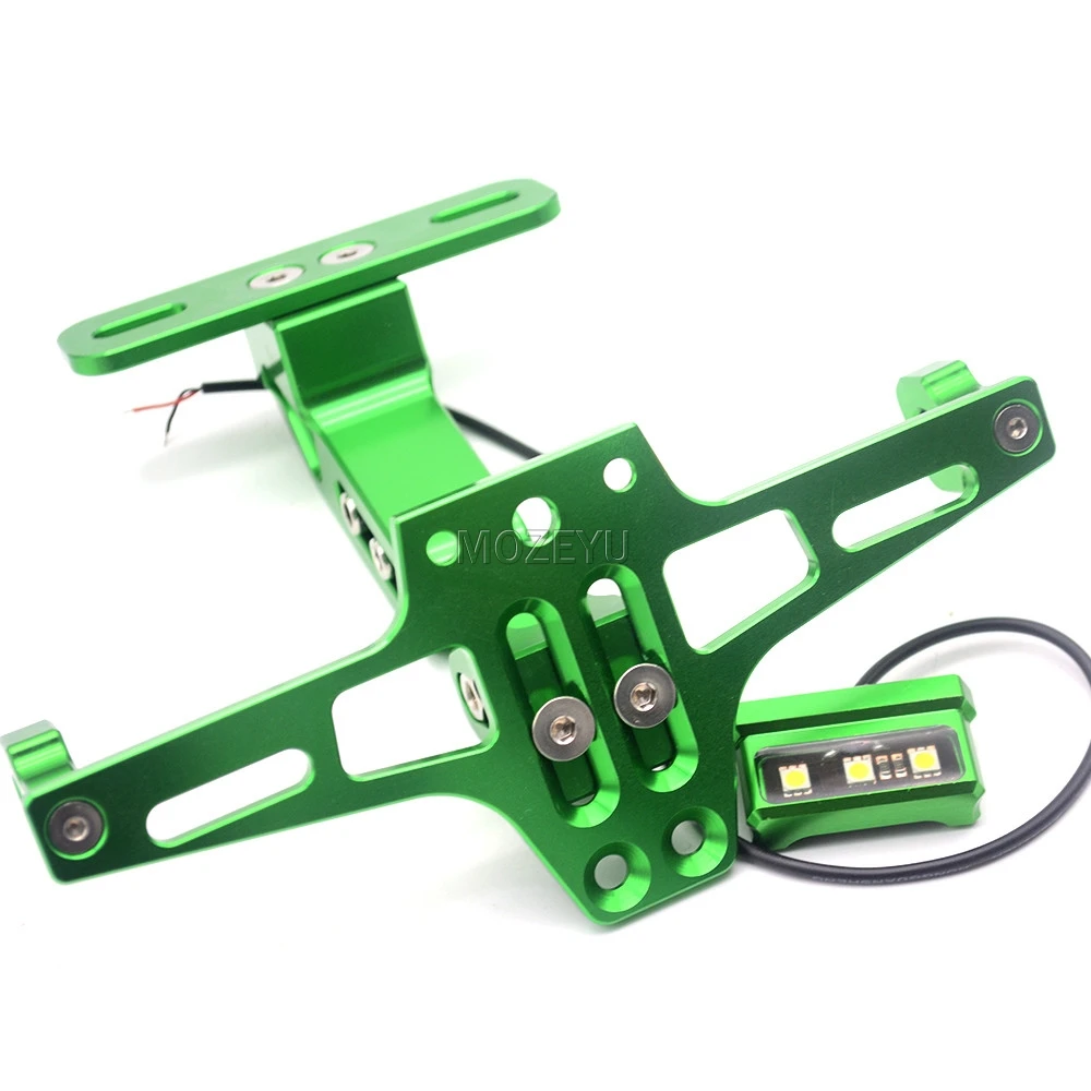 Кронштейн номерного знака мотоцикла держатель для Kawasaki ZX-10R ZX-6 ZX-6R ZR-6R ZX-7R ZX-12R |