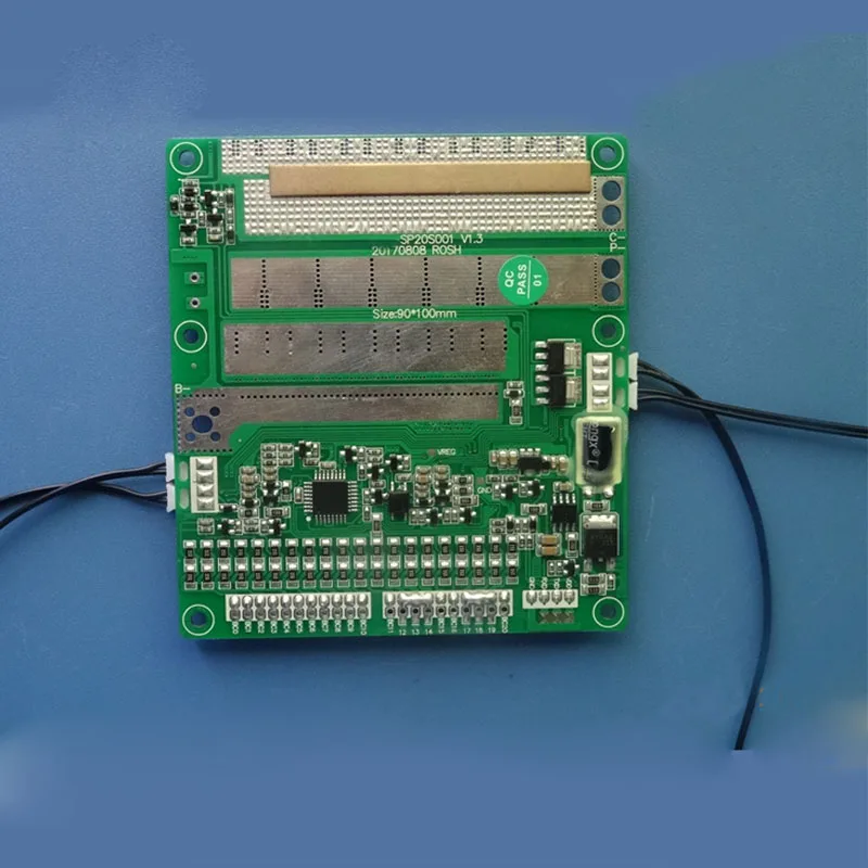 20S 72V li ion bluetooth smart BMS or 60V Lifepo4 Battery Protection circuit board with APP and PC software | Электроника