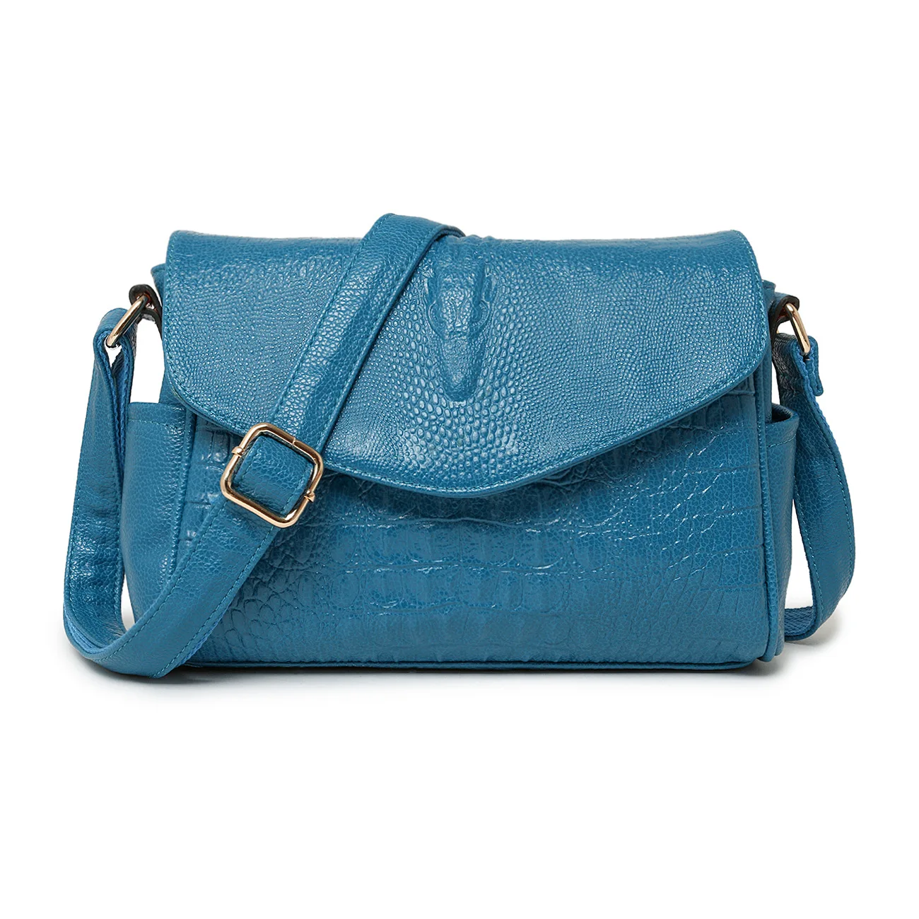 Женские маленькие сумки Крокодил Аллигатор Синтетическая кожа Сумка через