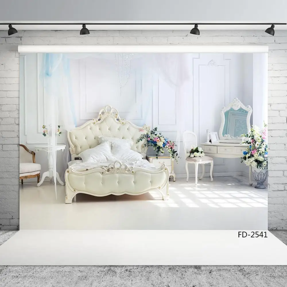 Bed Dresser Vinyl Photographic Backgrounds for Photo Studio Children Wedding Backdrops SHhootings Photophone Photocall | Электроника