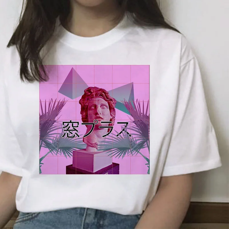 Женская футболка с принтом эстетика vaporwave Давида микеланжело уличная одежда в