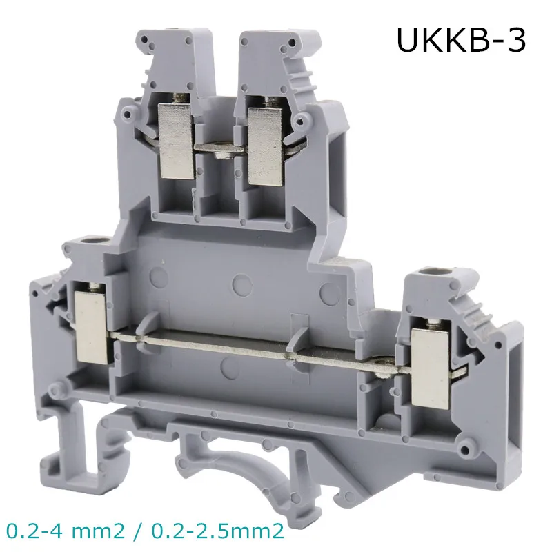 10 шт. Phonex Тип UKKB 3 Din Rail проводки проводника с быстрым разъемом тонкий