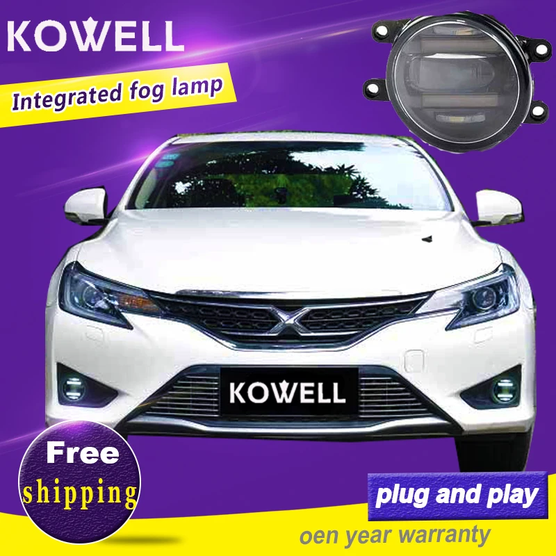 

KOWELL Car Styling Fog Lamp for toyouta camry corolla vios highlander RAV4 LED DRL Daytime Running Light Automobile Accessories