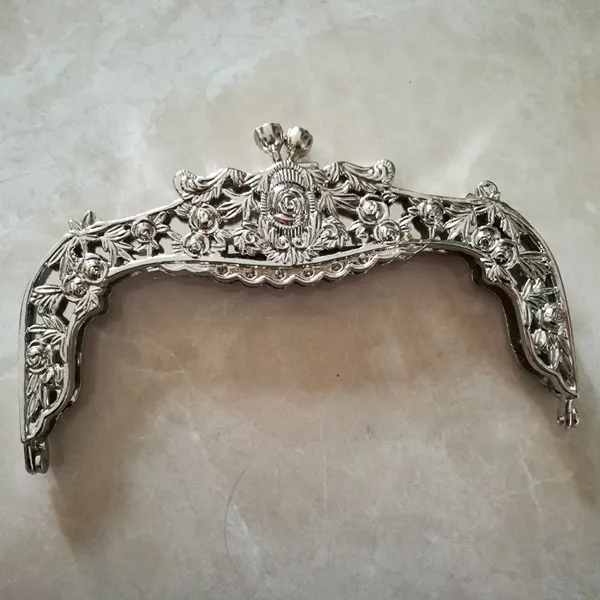 Silver 16 CM Сумка часть Китай поставка фабрики DIY аксессуары для сумок винтажная швейная рамка для сумки кошелька рамка 16 см металлическая рамка для кошелька вешалка для сумок - Цвет: Silver 16 CM