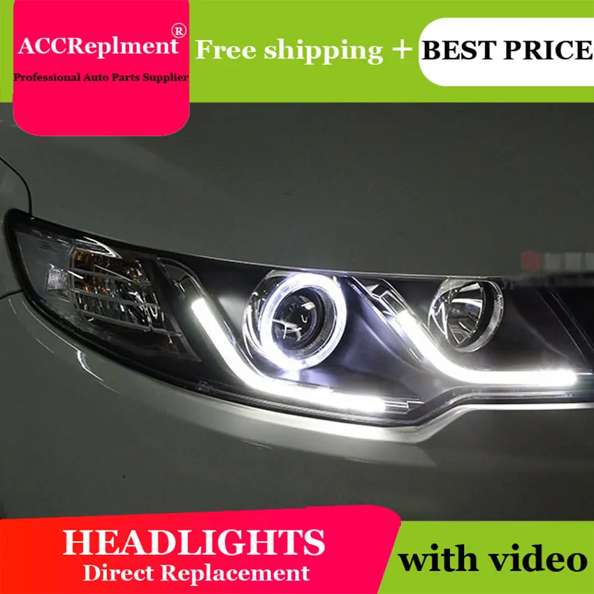 Стайлинг автомобиля для KIA FORTE фары 2010 2013 светодиодные CERATO led drl проектор H7 hid