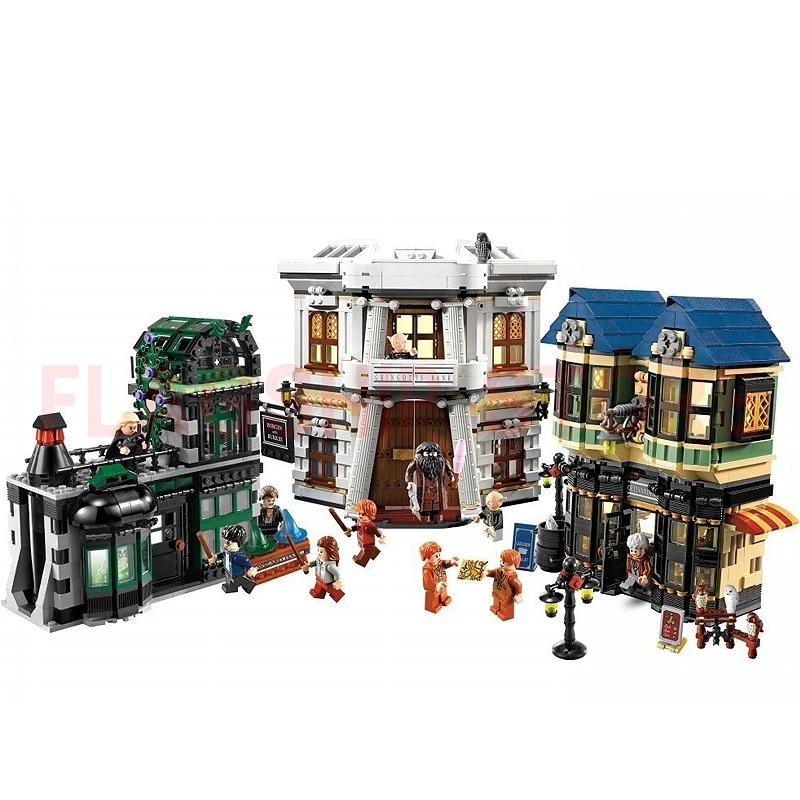 В наличии LP 16012 MOC наборы фильмов Diagon набор аллеи строительные блоки кирпичи