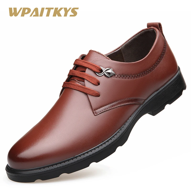 2018 New Black Brown Leather Men's Dress Shoes Official Business | Обувь