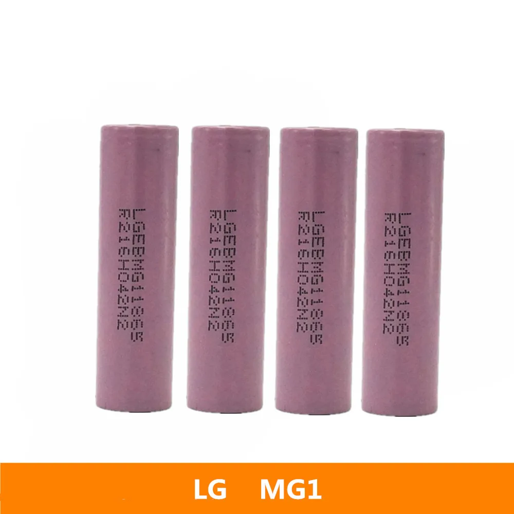 4 шт./лот 3 7 в 18650 2900 мАч 10A оригинальный для LG INR18650MG1 MG1 Chem 6 В IMR Аккумулятор