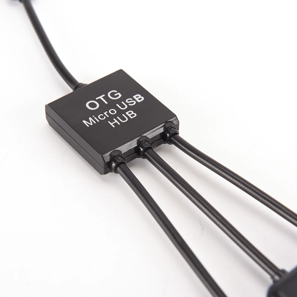 Многофункциональная USB OTG Host Hub адаптер 1 Мужской до 3 Женский Micro кабель Разъем