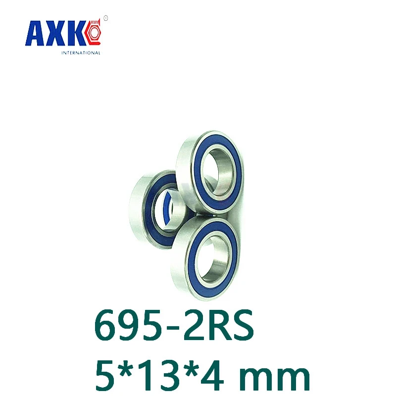 Axk Бесплатная доставка 10 шт./лот высококачественный подшипник 695-2rs 695 Rs резиновые