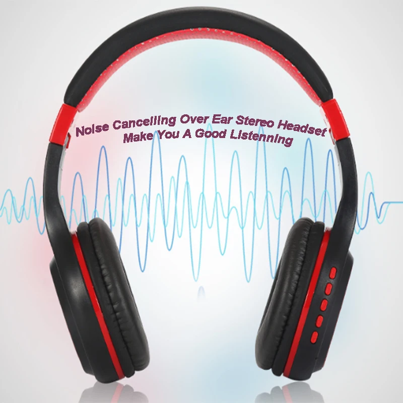 Bluetooth Беспроводные наушники с шумоподавлением над ухом Стерео гарнитура для