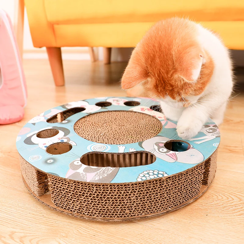 Hoopet кошка игрушка котенок Скребок Доска коврик гофрированный скребок кровать