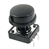 10pcs 4 pin tactile push button switch with cap momentary tact switch 12x12x12mm