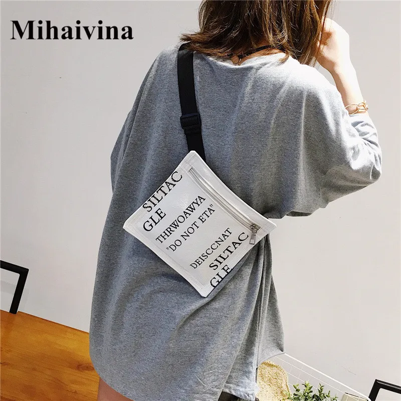Модная забавная поясная сумка Mihaivina для женщин влагозащищенная Сумочка на плечо