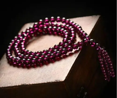 ddh001429 genuine Purple Stone garnet lady necklace natural chain pendant bead 28% Discount | Украшения и аксессуары