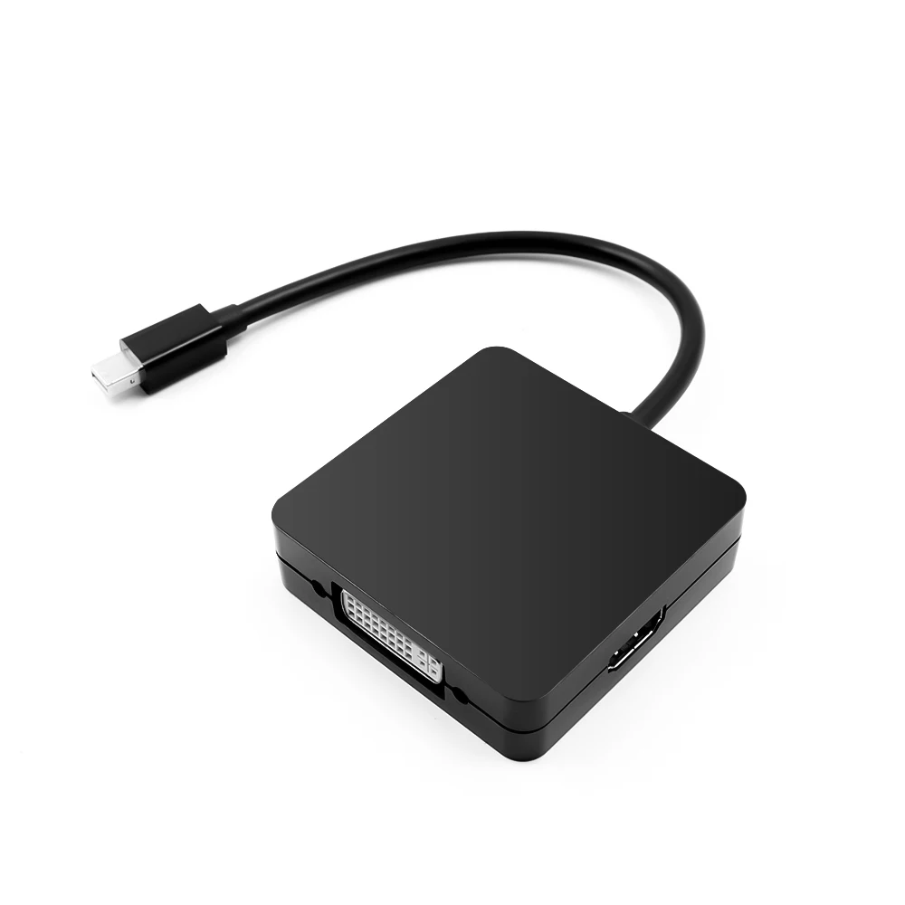 3 в 1 мини порт дисплея DP Thunderbolt к DVI VGA конвертер адаптер кабель для ПК MacBook