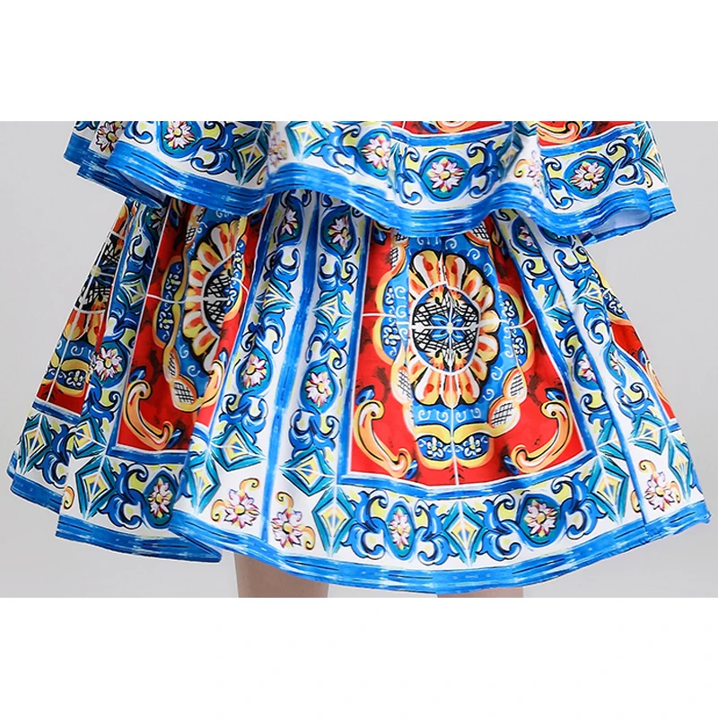 2019 новые летние женские платья с принтом и выходное платье рукавом | Женская