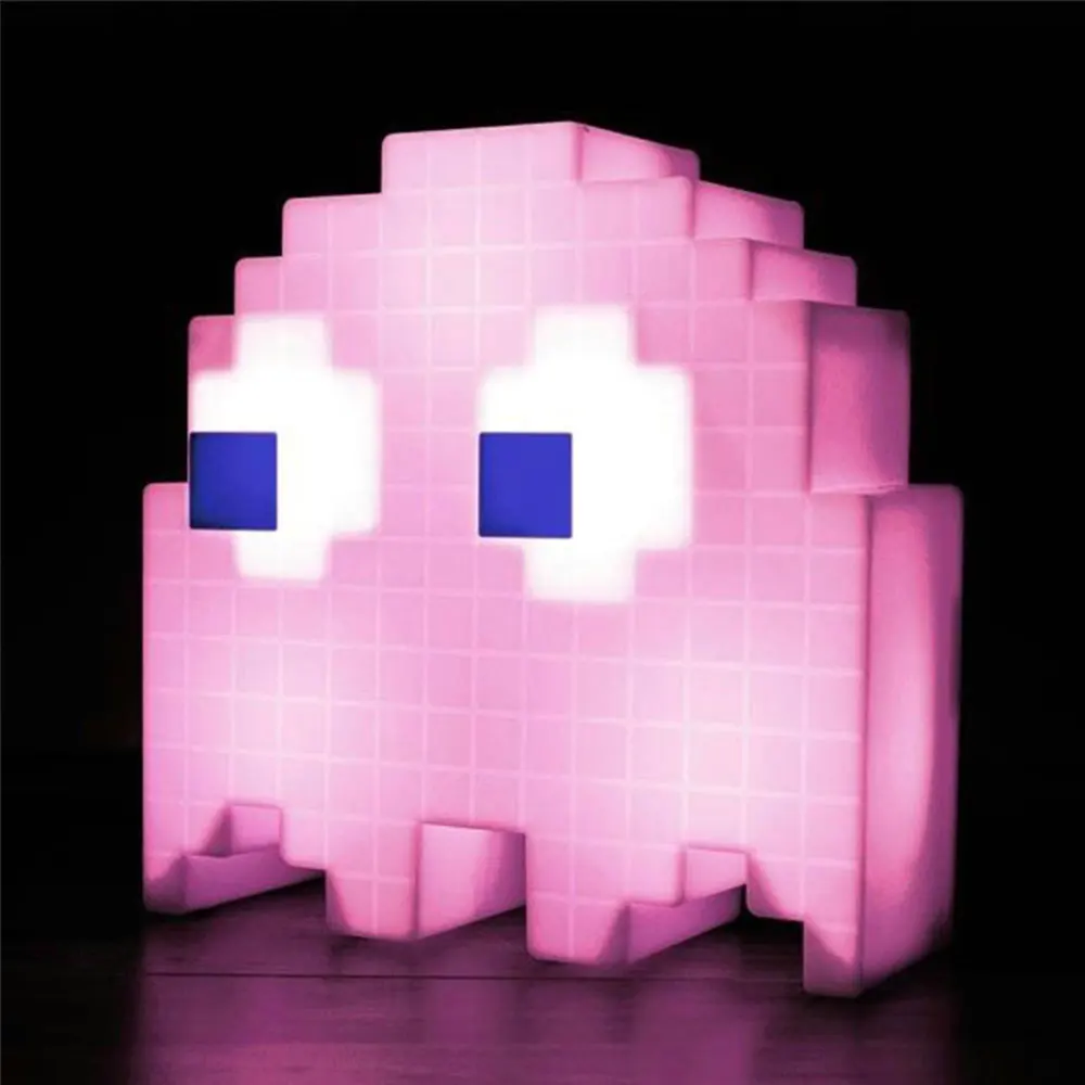 Детский светодиодный ночник Pacman, мультяшный USB ночник, меняющий цвет, светодиодный прикроватный светильник для детей, спальни, детские игрушки
