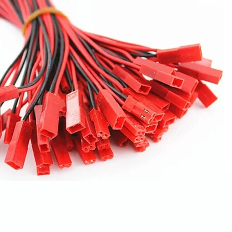 

10pairs Wholesale rc helicopter parts 100mm JST Connector Plug for RC Lipo Battery With Connect Cable For RC BEC ESC Battery