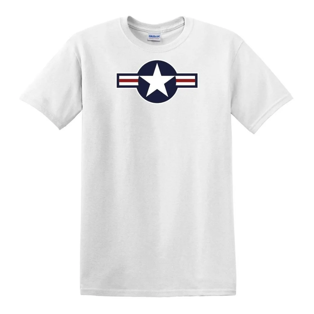 

Men'S United States Air Force Usaf Roundel T-Shirt Men 2019 New Short Sleeve Cotton Print Men'S T-Shirt Plain T Shirts