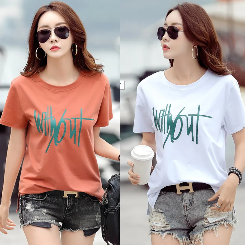 Женская хлопковая футболка с коротким рукавом размеры до 4xl|summer t shirt women|t womentop tees |