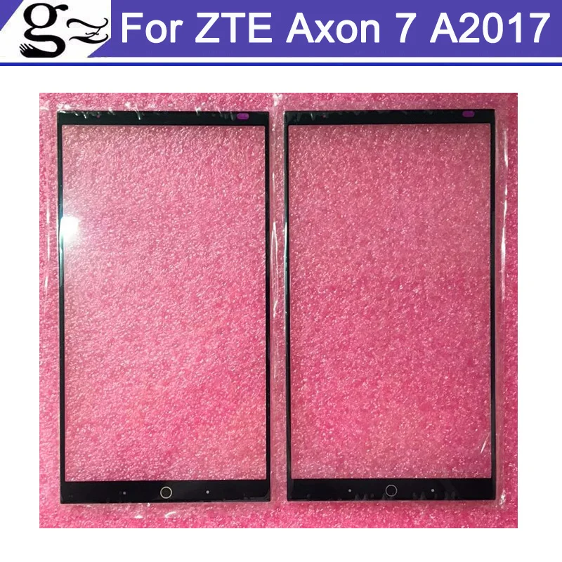 

Внешний стеклянный объектив для ZTE Axon 7 A2017, сенсорный экран стеклянное покрытие экрана дюйма, без гибкого стекла
