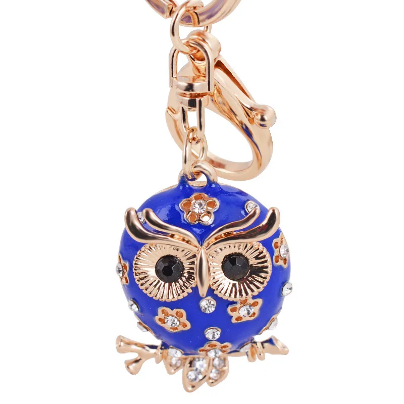 Fashion creative oil diamond car key lady Owl Pendant Gift bag ornaments factory outlets | Багаж и сумки