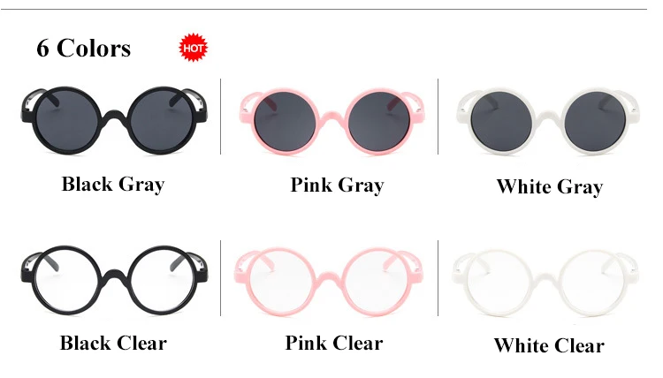 

2019 New Arrived Vintage Round Baby Girls&Boys Kids Sunglasses Infantil Sun Glasses Children Fashion UV400 Shades