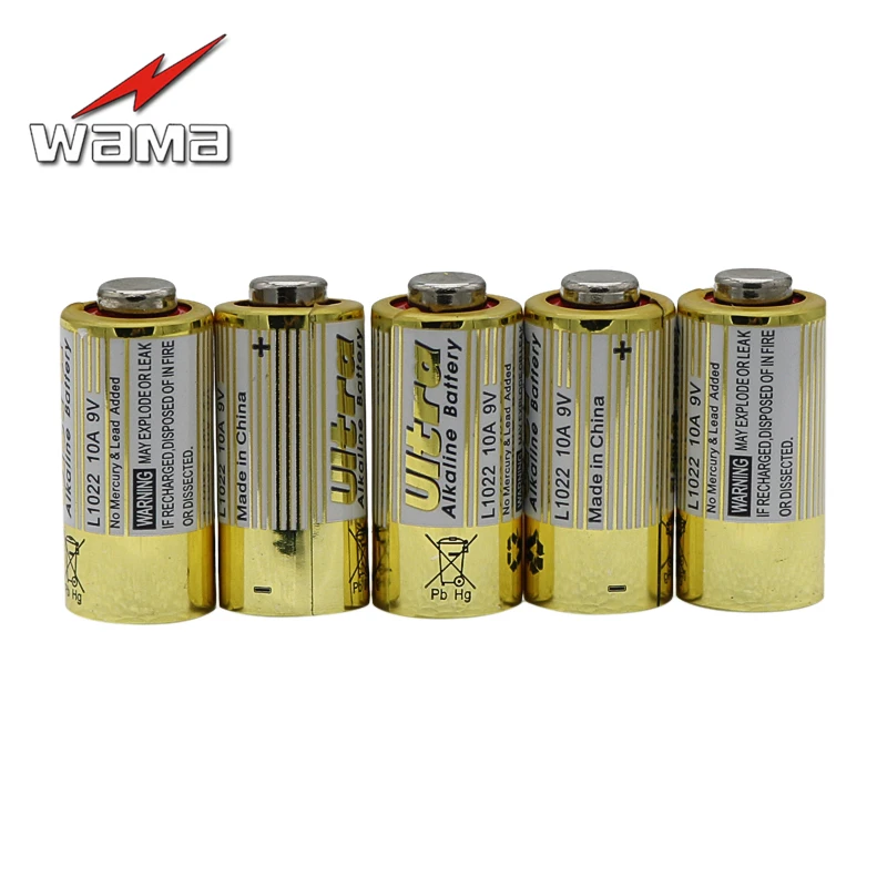 5 шт./упак. Wama 10A 9V L1022 главным образом высушите Аккумуляторы для двери гаража