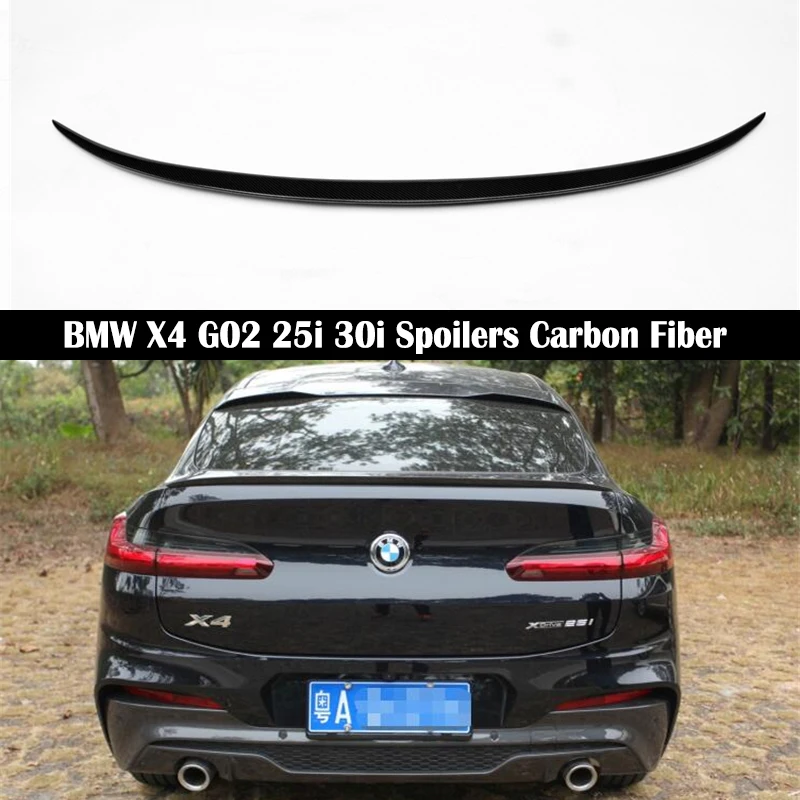 Задний спойлер для BMW X4 G02 25i 30i 2018 2019 2020 M стиль багажника искусственное углеродное