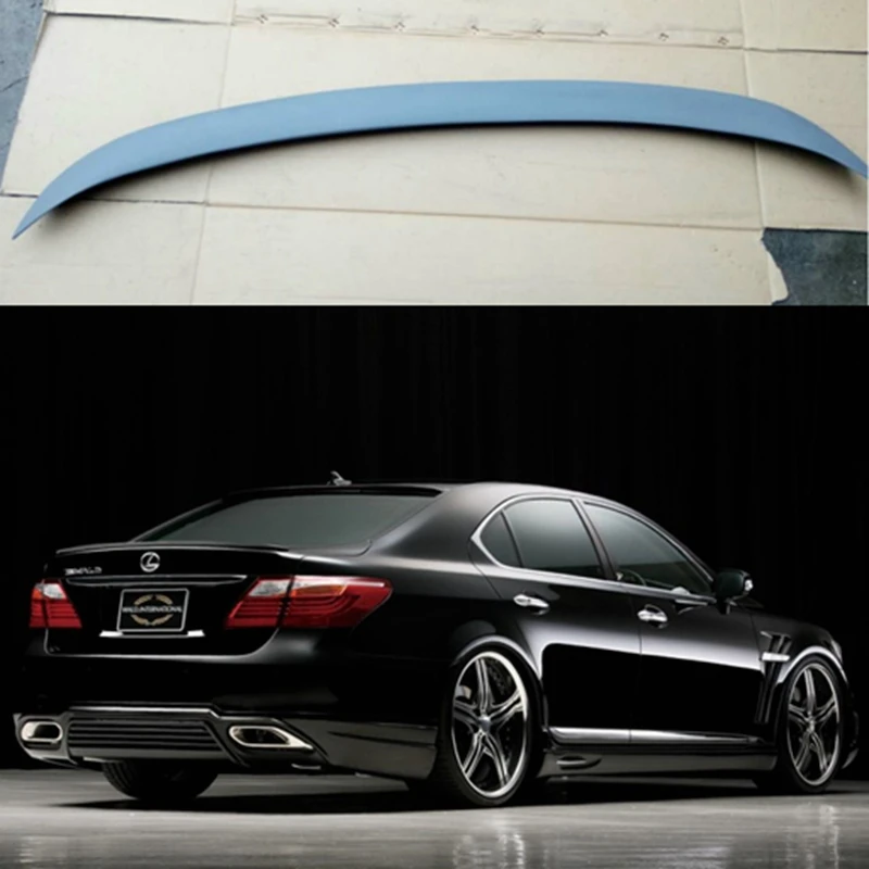 Спойлер для Lexus LS460 LS600 спойлер из ПУ материала автомобиля заднего крыла Праймер
