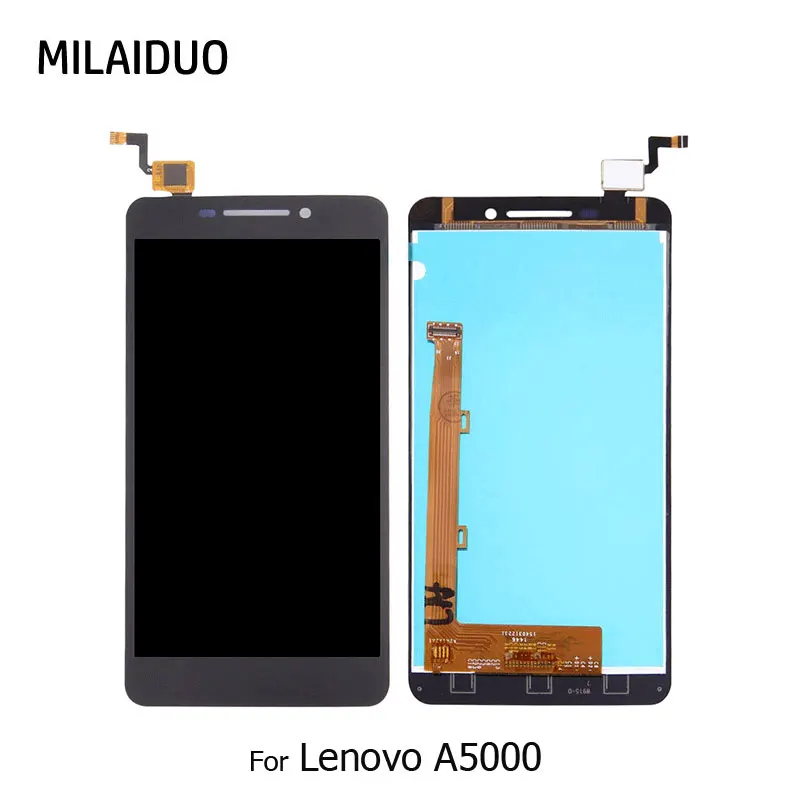 ЖК дисплей для LENOVO A5000 кодирующий преобразователь сенсорного экрана в сборе