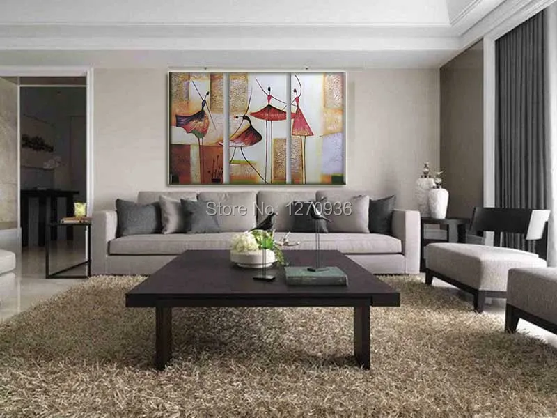 Картина с изображением танцующей девушки на широкой юбке абстрактная картина