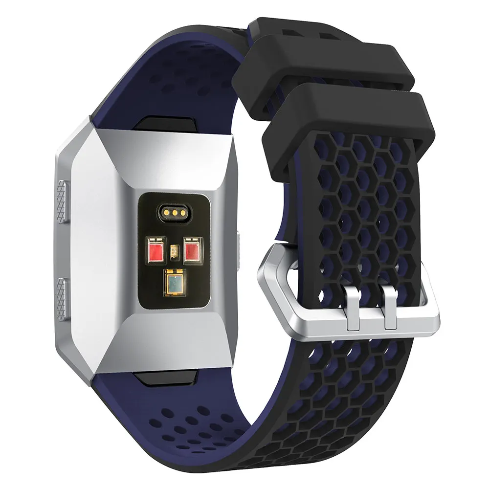 QFKJ-Ionic Сменные ремешки для часов для Fitbit ionic дышащие регулируемые ремешки для Fitbit ionic умные аксессуары большие маленькие браслеты - Цвет: QFKJ-Ionic