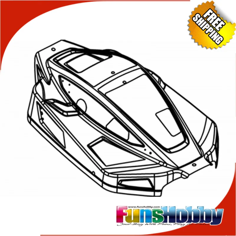 MCD Racing RR5 BODY SHELL KIT COMPLETE.COD.500101P | Parts &amp Accs