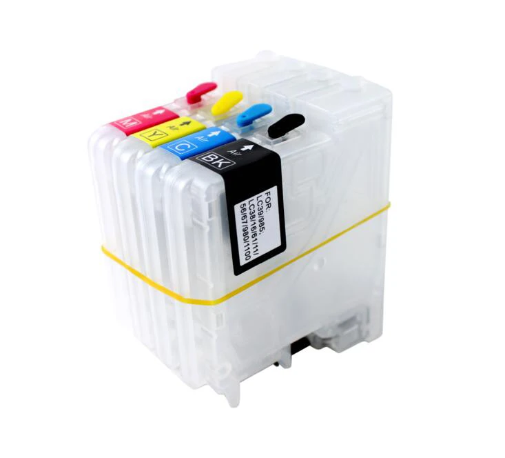 Einkshop LC11 LC16 LC38 LC61 LC65 LC67 LC980 LC1100 LC985 Заправляемый картридж для Brother DCP J140W 145C 165C 185C|ink