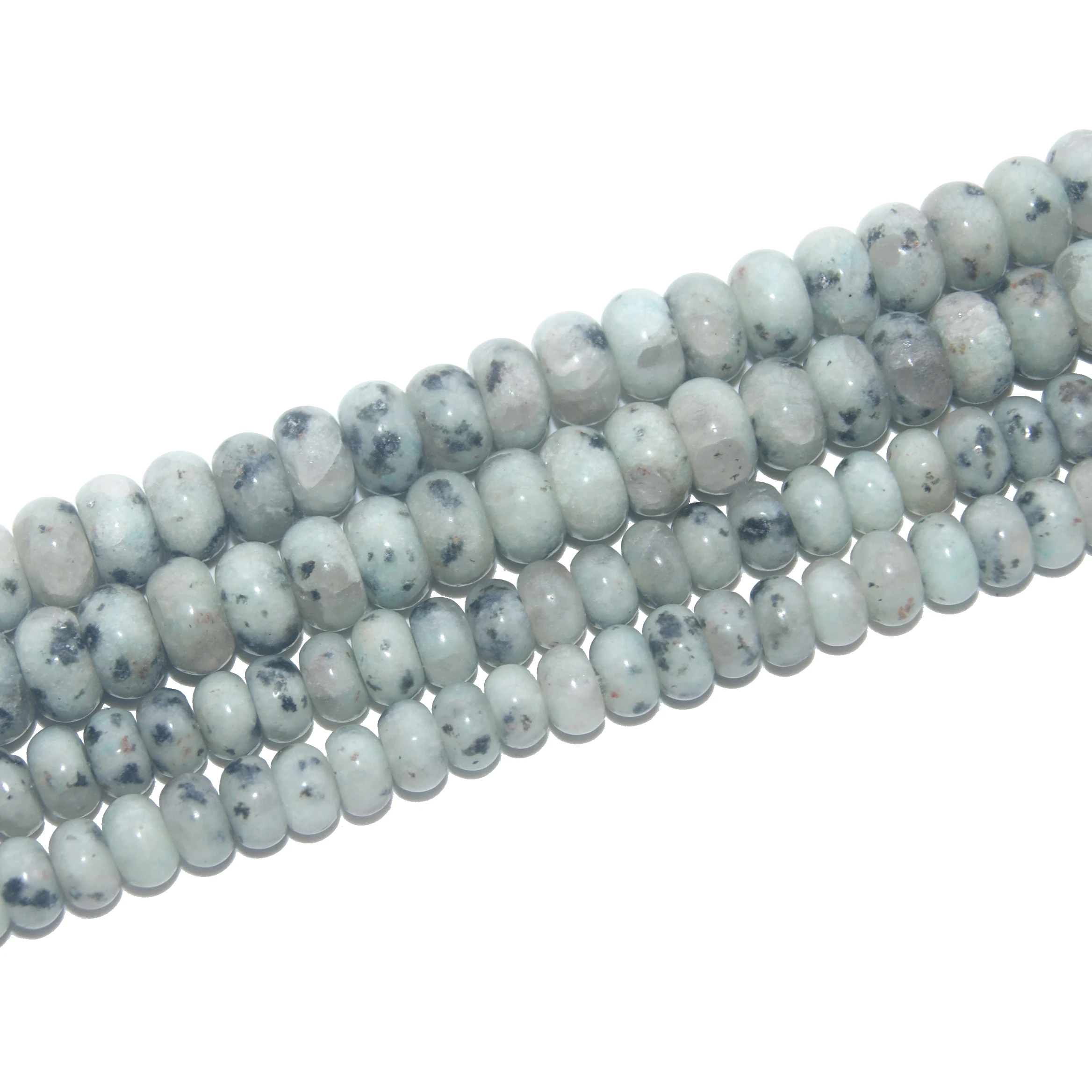 Wholesale 6 8 MM Natural Stone Tienshan Blue Spacer Rondelle Loose Beads For Jewelry Making DIY Bracelet Necklace Material | Украшения и
