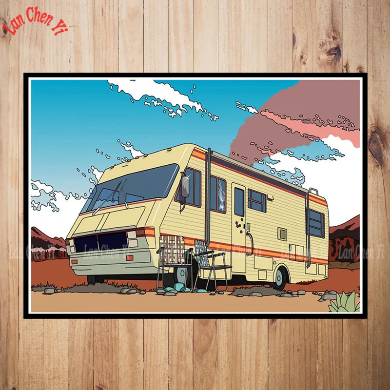 Серый Breaking Bad бумага с покрытием Плакат Бар Кафе Винтаж Высокое качество печати рисунок ядро декоративная живопись - Цвет: Серый