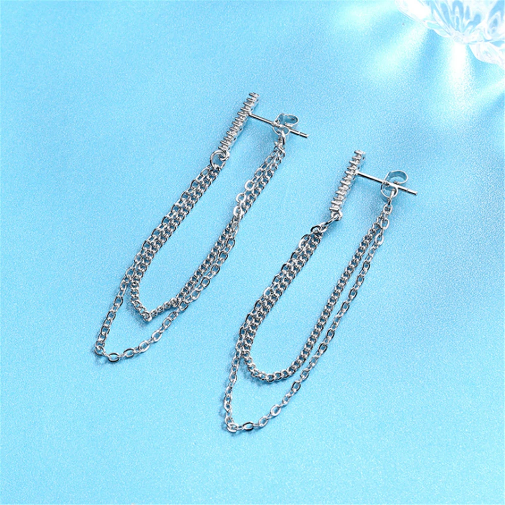 Модные серьги подвески со звездами из тибетского серебра для женщин длинные