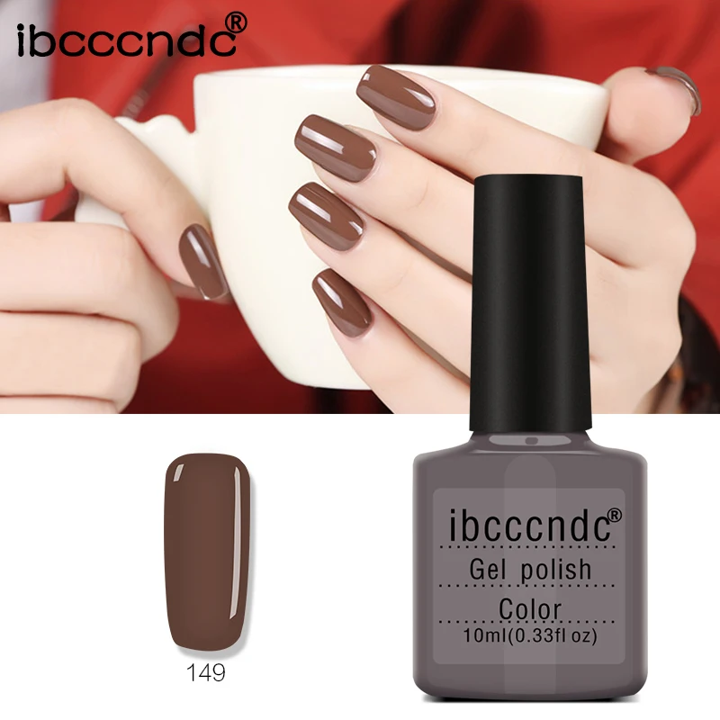 10 мл Коричневая серия цветов Гель лак для ногтей отмачиваемый УФ светодиодный