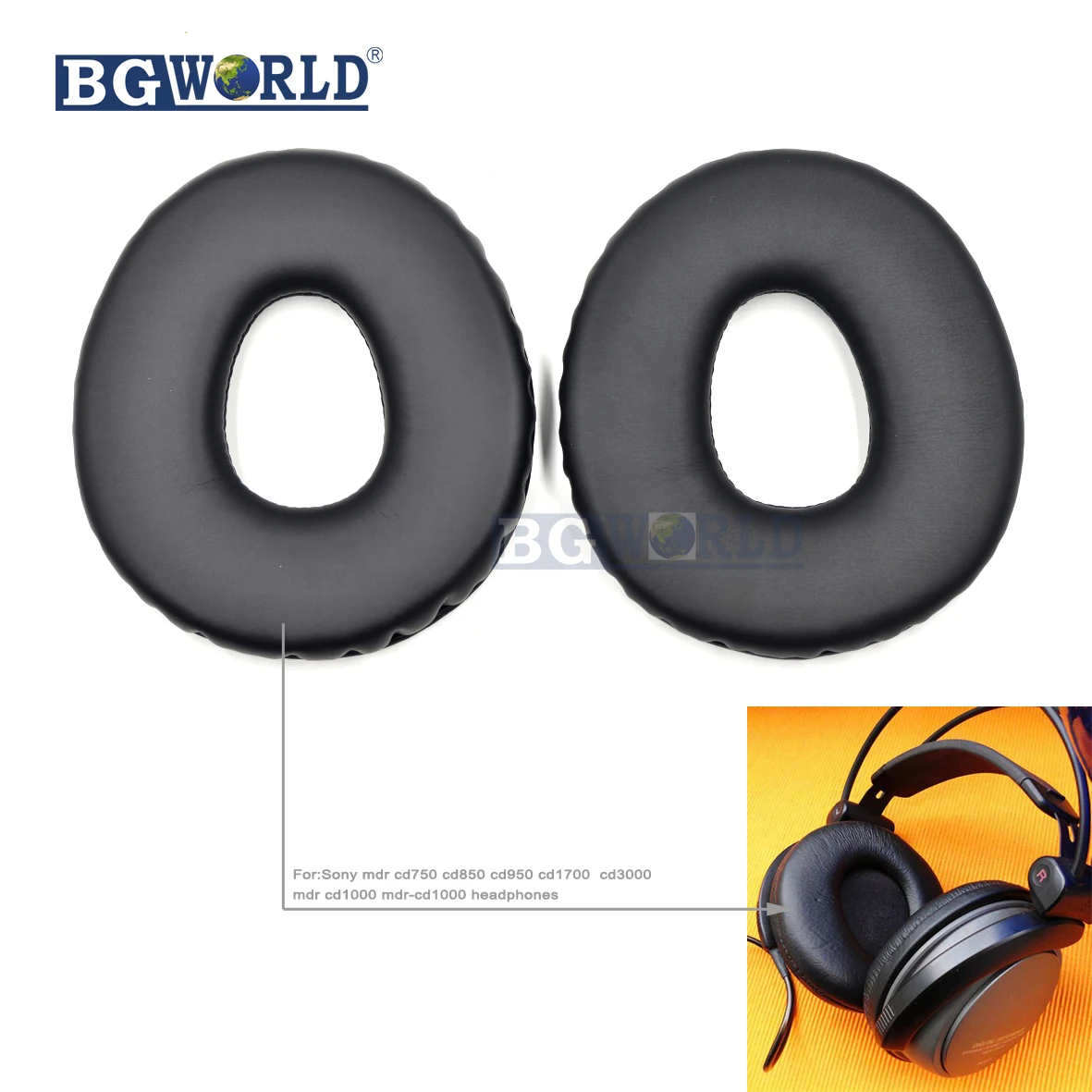 Новые амбушюры BGWORLD поролоновая накладка подушка для наушников Sony mdr CD750 CD850 CD950