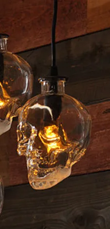 pendant lamp Лофт креативный бар настенный светильник Скандинавский современный персональный череп винная бутылка настенный светильник G9, AC110-240V - Цвет абажура: pendant lamp