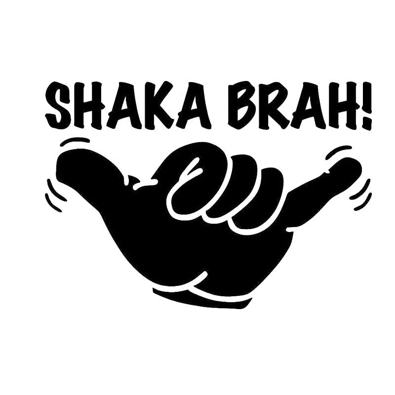 Shaka Brah Mano Hawaii Surf Sticker window Decals and Motorcycle toy Styling 14x10cm | Игрушки и хобби