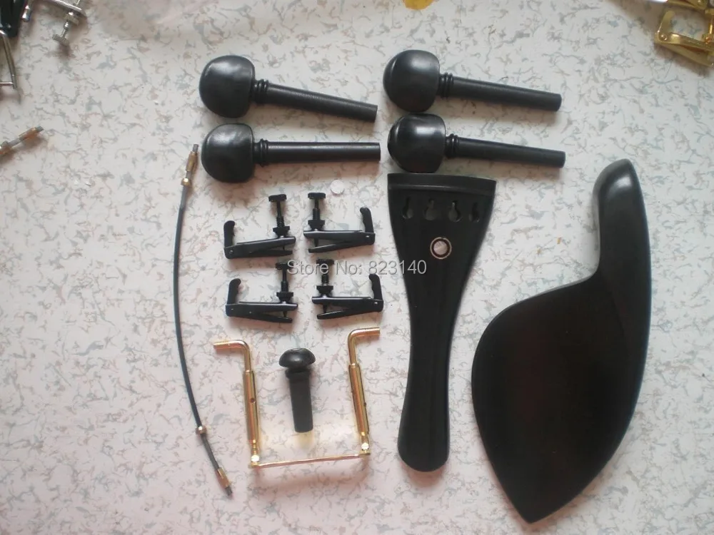 1 компл. Черное дерево для скрипки с черным тонким тюнером хвостовой инструмент