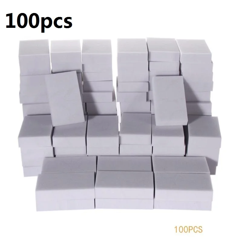 100pcs 3/20/50/100 шт. высокой плотности из меламиновой губки волшебный спонж стиратель, очиститель губка для кухня, ванная, офис очистки - Цвет: 100pcs